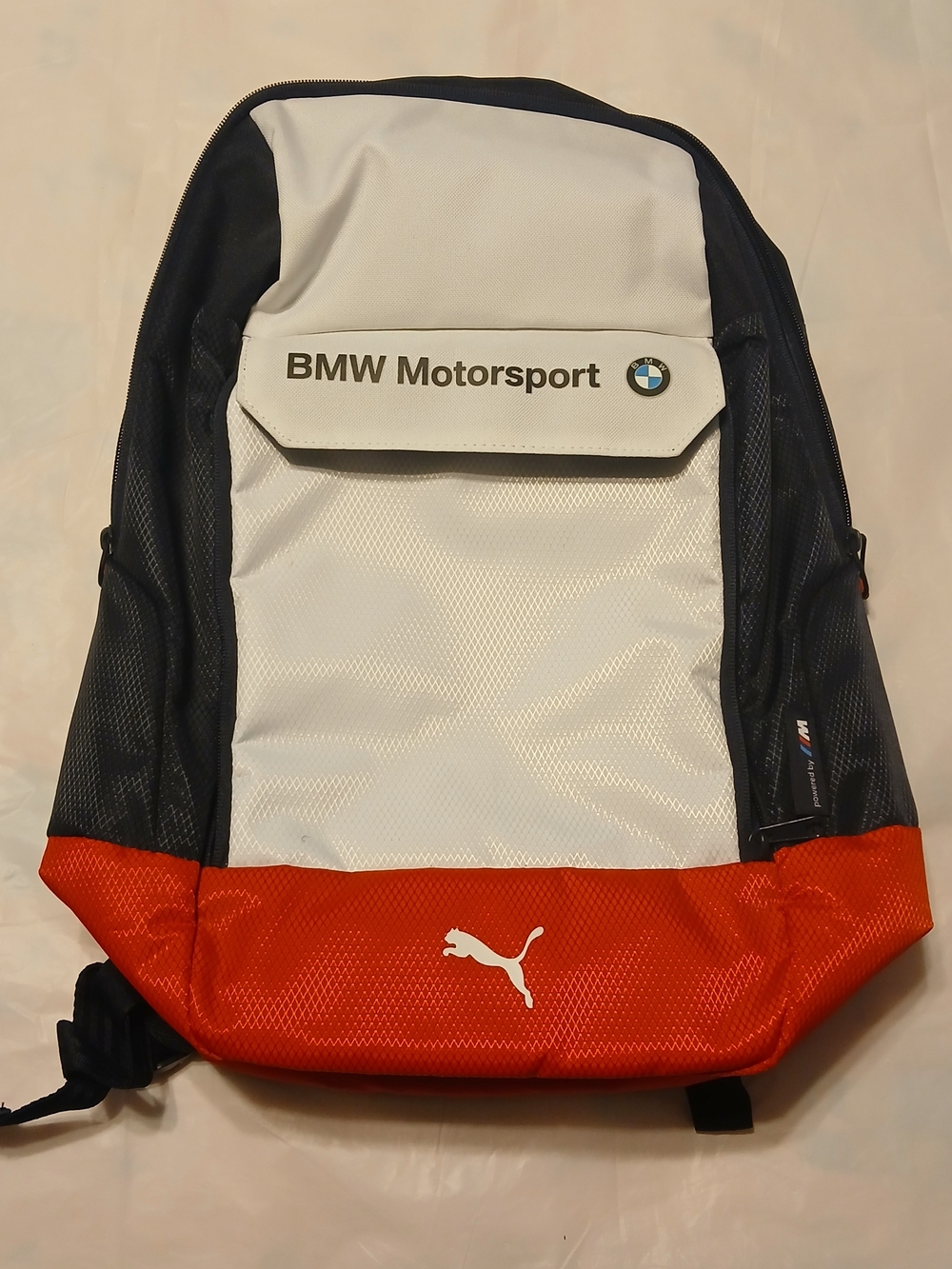 Puma BMW Motorsport Men's White, Black & Red Backpack